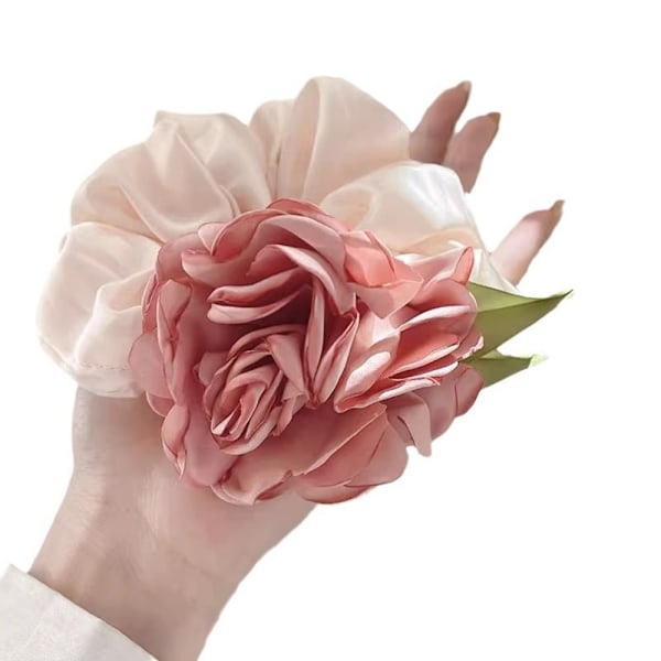 Rose Flower Hair Ring Hair Scrunchies C-HAIR RING C-HAIR RING C-Hair Ring