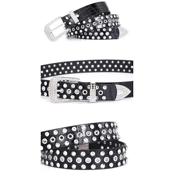 Diamant linning taljebælte SORT Black