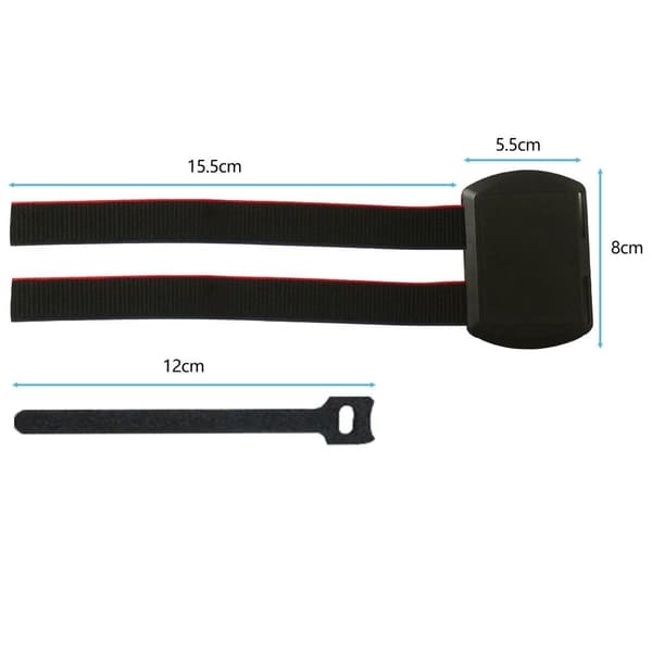 VR-hodesettstropp AR-briller tilbehør batteribånd Black&Red