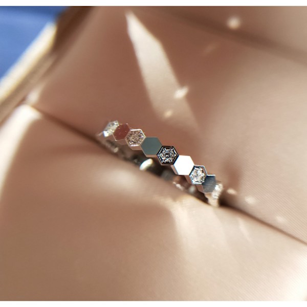 Honeycomb Fashion Ring Eternity Ring F F F