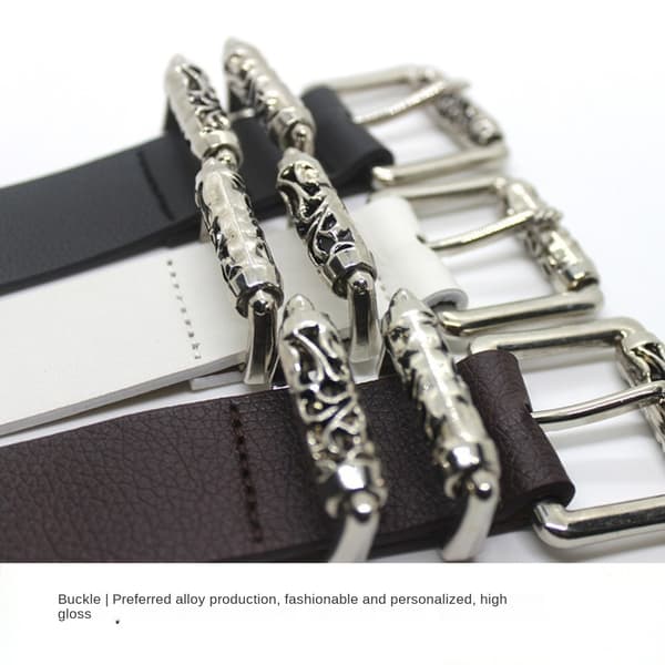 Midjebelte med metallspenne, SVART Black