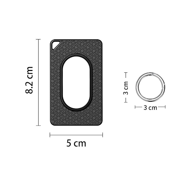 Kort Case Locator Cover SVART Black