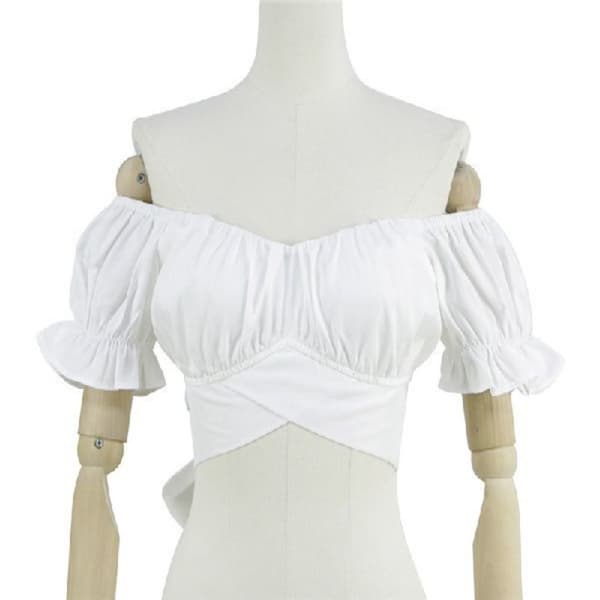 Lyhythihaiset Croptopit VALKOINEN M White M