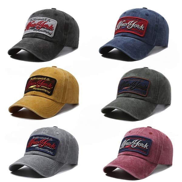 Broderade baseballkepsar Distressed Faded Hats GRÅ grey