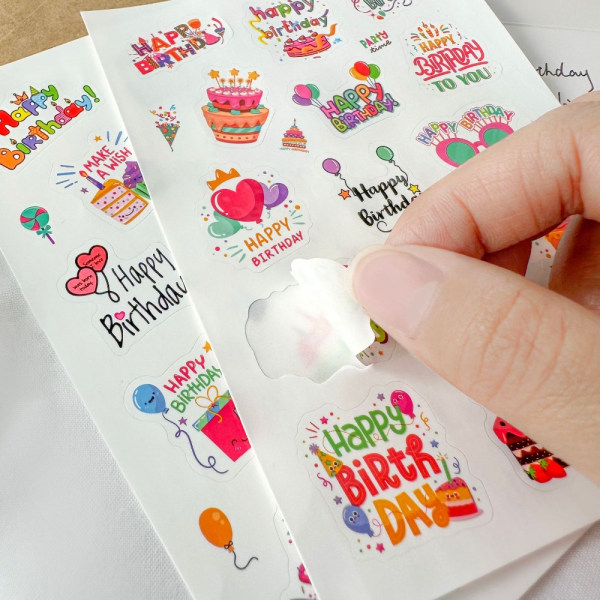 Gratulerer med bursdagskort Multipack hilsenpakke med konvolutter Birthday Card Set