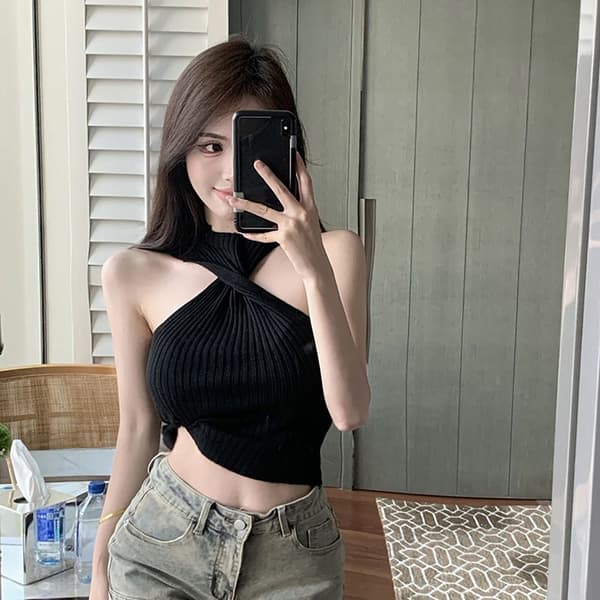 Stroptoppe Hottie Sling SORT BLACK
