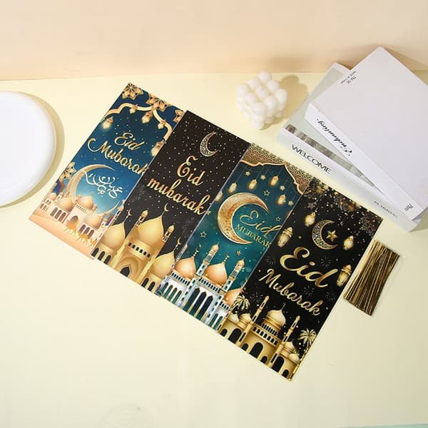 100 stk. Eid Mubarak Slikposer Eid Gavepose Cookies Snack Emballage