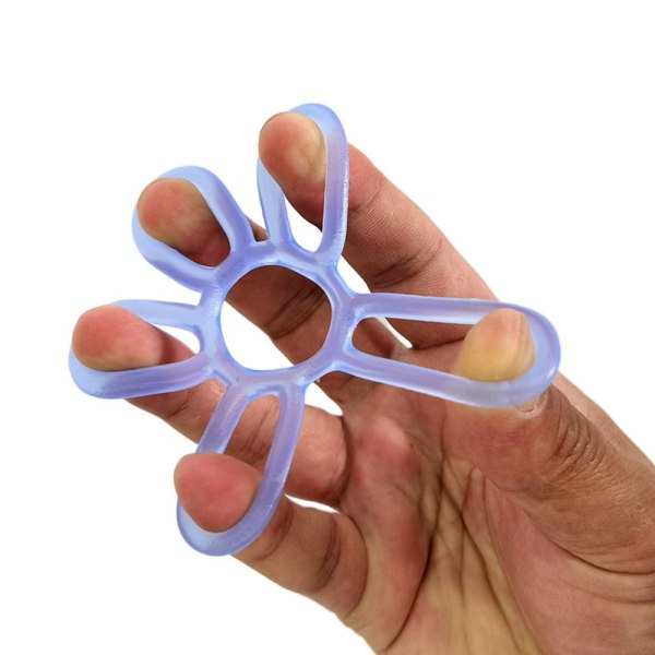 Silikon Finger Strengthener Hand Grip Strengthener BLÅ blue