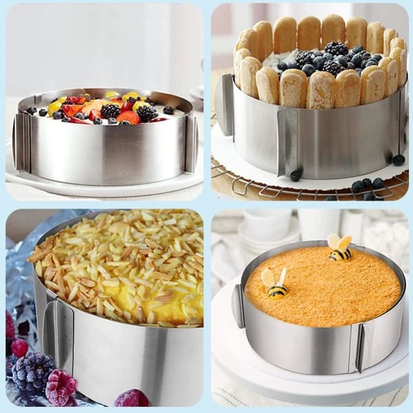 Teleskopisk Mousse Ring Forhøyede Kake Ringer 10CM 10CM 10cm