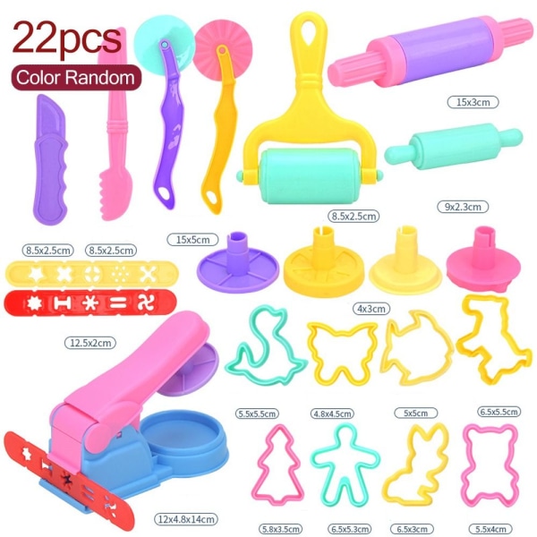 Plasticine Mold Modeling Clay Accessories 22STK VERKTØY TILBEHØR 22pcs Tool Accessory