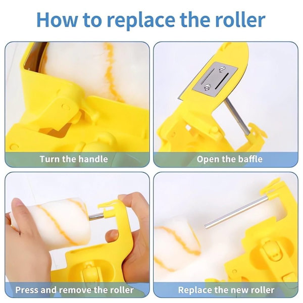 Färgkantrollerborste Trimningsrollerborste LÅNG LÅNG long