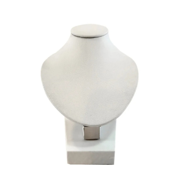 Displayställ Halsmodell Stativ VIT PU VIT PU White PU