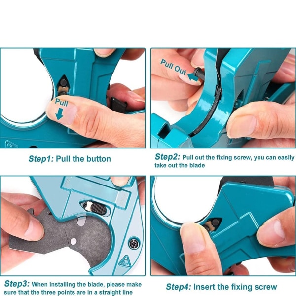 Udskiftning af klinge rørskærerdele PVC klingeværktøj