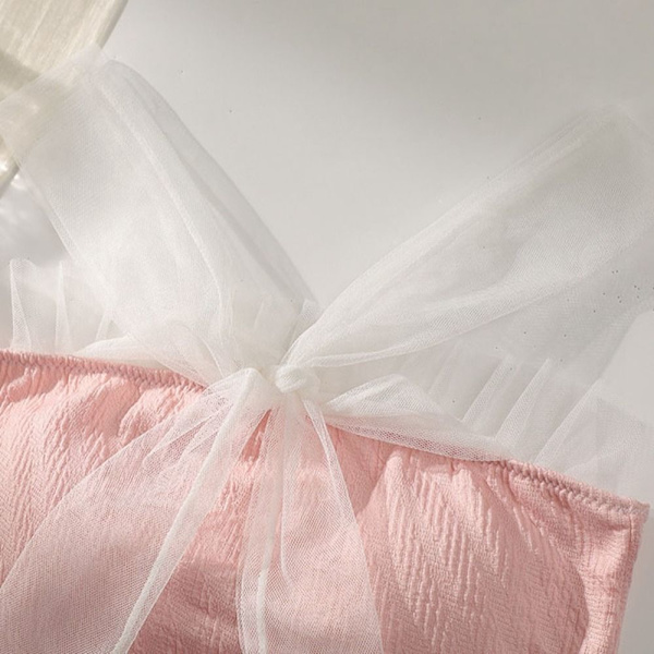 Bow Camisole Väst Sexig linne FÄRG 1 FÄRG 1 Color 1