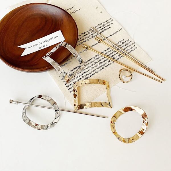 Geometrisk Hårgaffel Metal Hair Stick STYLE 4 STYLE 4 Style 4