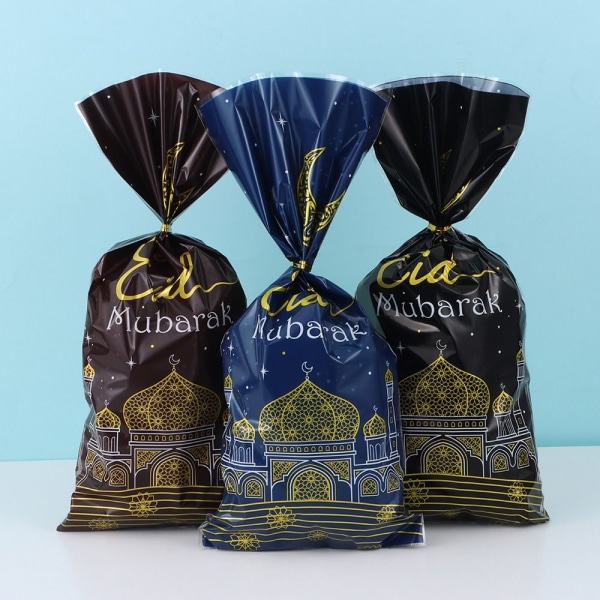 50 STK Eid Mubarak slikposer Cookiepose KAFFE Coffee
