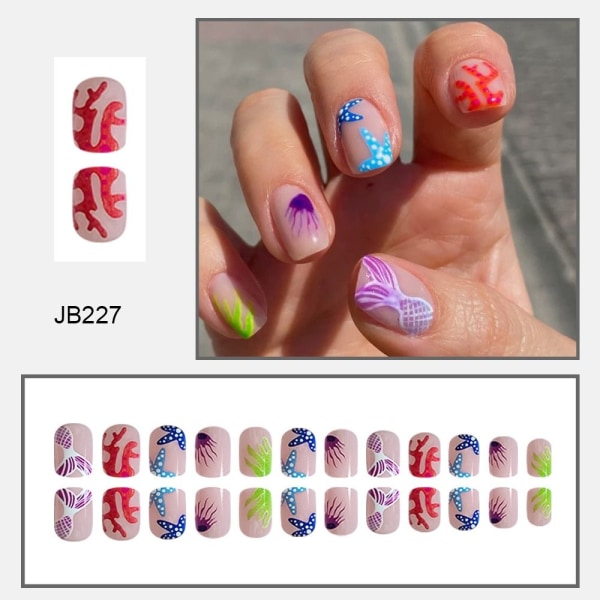 Falska Naglar Fake Nails JB228 JB228 JB228
