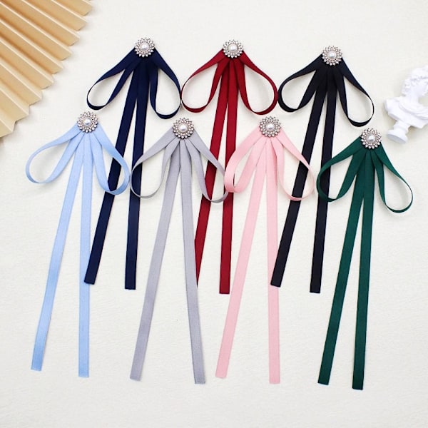 Fluga Rosett Broscher GRÅ Gray