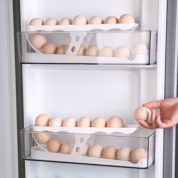 Egge Rulleholder Egg Oppbevaringsholder Eggbeholder white