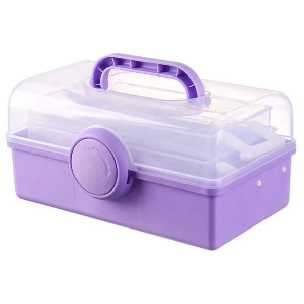 Ompelutarvikkeiden organizer Kosmeettinen säilytyslaatikko PURPURIA purple