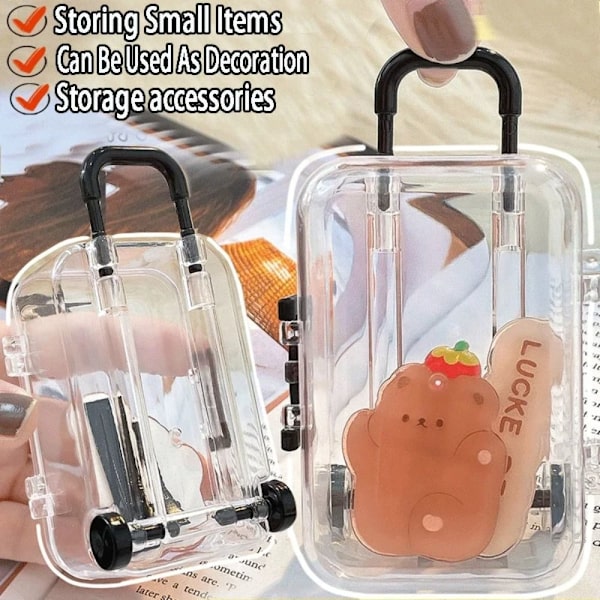 Mini Roller Matkalaukku Pieni Case PINK S pink S