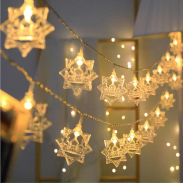 Eid Mubarak LED-ljusslingor Ramadan Kareem Fejäljus 3M