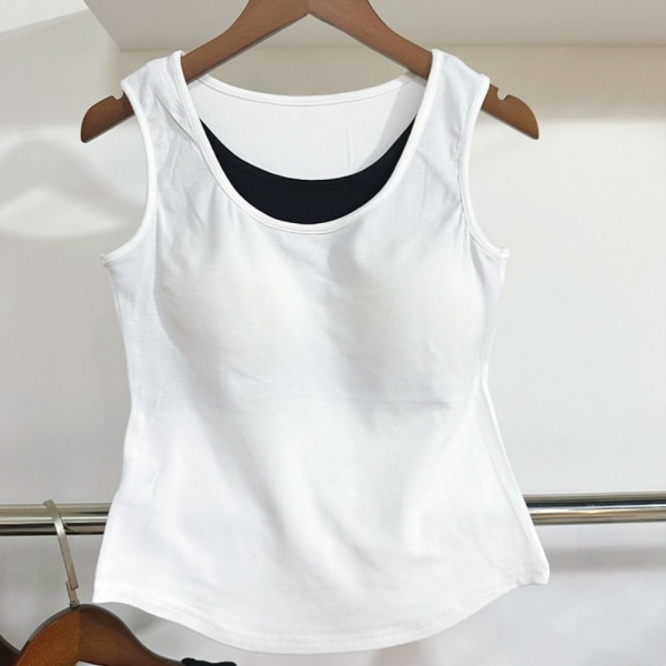 Fake todelt Tank Top Sling HVIT White