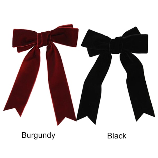 2 st Sammets Hårklämma Båge Hårklämma VINGRÖNT 2 st 2 st Burgundy 2 Pcs-2 Pcs