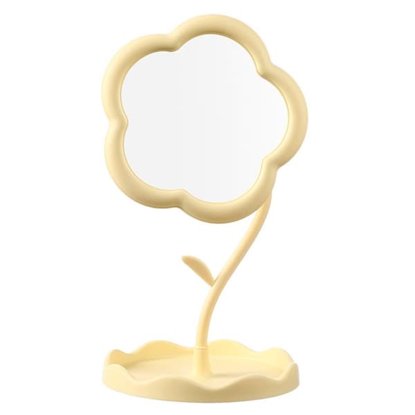 Sminkspegel för skrivbord, sminkbordsspegel VIT white