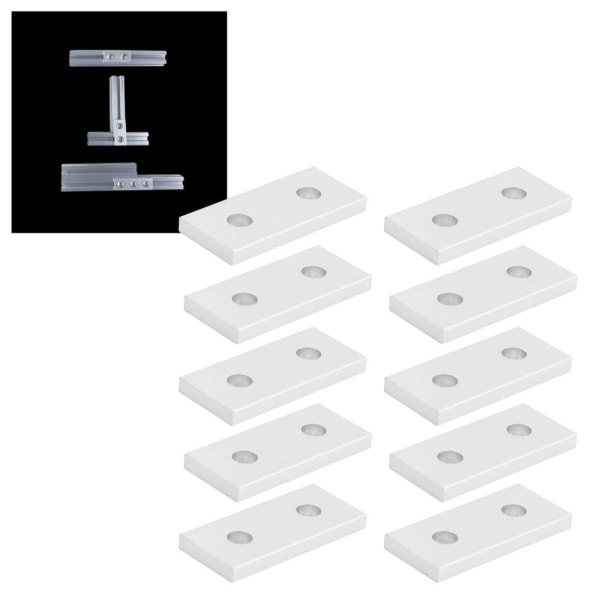 10st Förbindningsplatta Platt Raka Fästen Förstärkning 10PCS