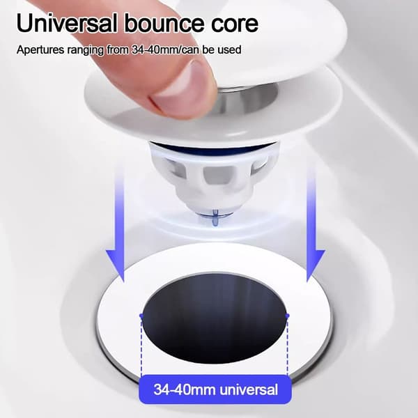 Bunnplugg for vask Pop-Up Bounce Core Sil