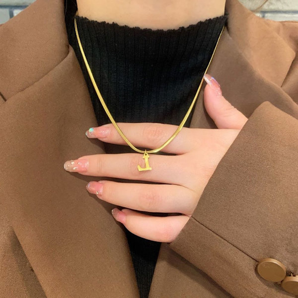 Engelska Letter Necklace Chain Pendant Necklace W W W