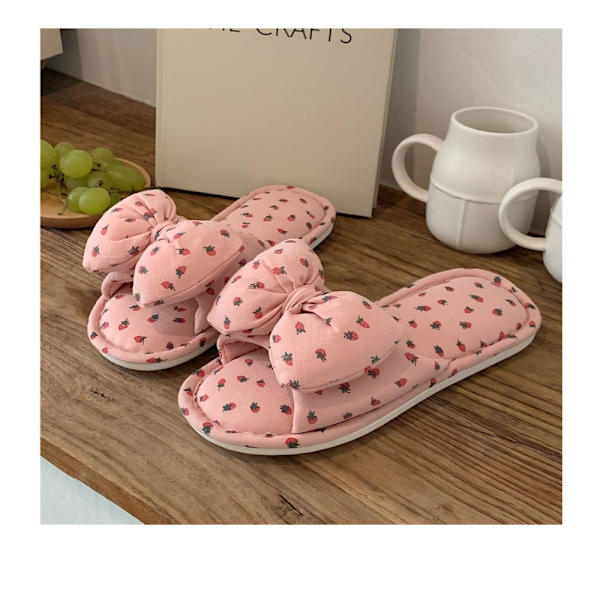 Pellavatossut Slide Sandaalit PINK 38-39 pink 38-39