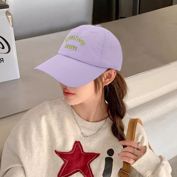 Sammenleggbar Utendørshatt Baseballcaps HVIT white