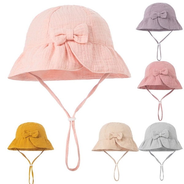 Flickor Bucket Hat Baby Kepsar LILA purple