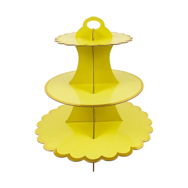 Dessert Display Rack Tårtställ GUL yellow