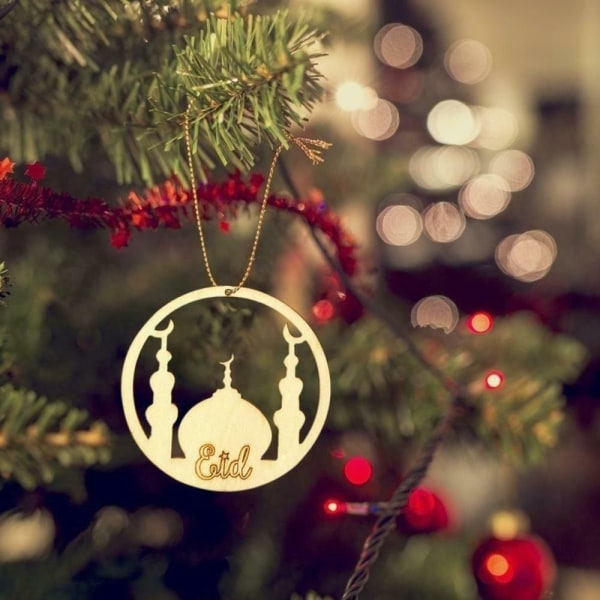 20 stk Ramadan Eid Mubarak trædekorationer A-20 STK A-20 STK