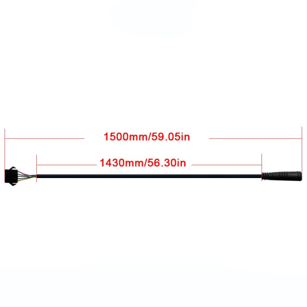 5-pins instrumentomformerkabel SM-plugg E-sykkeladapterkontakt