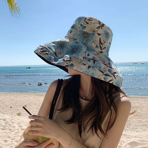 Dame Solhatt Bøttehatt KHAKI Khaki