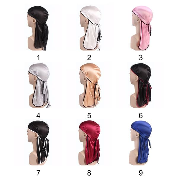 Silkeaktig Durag Kanting Sateng Durag 2 2 2