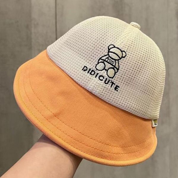 Fiskarhatt Solhatt för barn ORANGE Orange