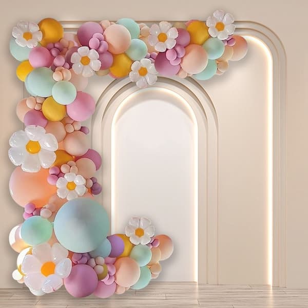 Daisy Ballongbue Garland Kit