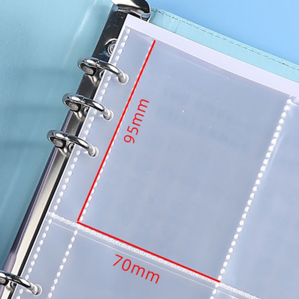 100 Days Savings Challenge Saving Challenge Binder BLÅ Blue