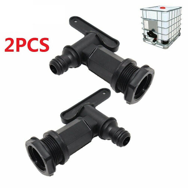 Til IBC Adapter Udskiftning Vand Butt Taphane 2 STK 2PCS