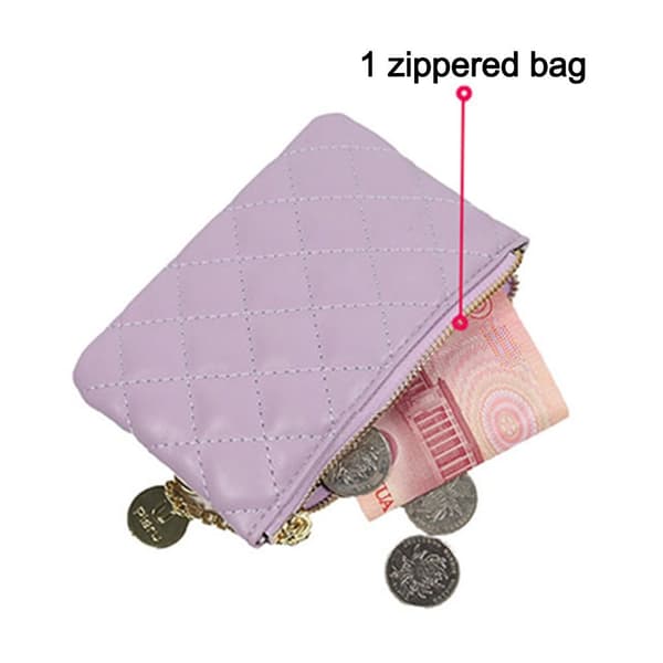 Mini Myntpung Liten Kortmappe LYSEBLÅ Light Blue
