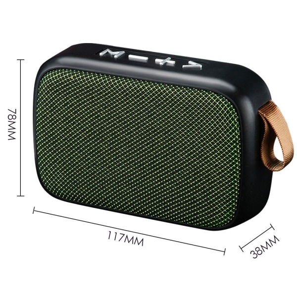 Bluetooth-høyttaler trådløs lyd GRØNN Green 7923 | Green | Fyndiq