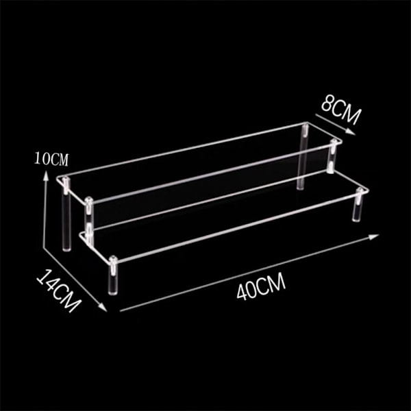 Akryl Display Stativ Figur Hylle 40X8CMFIVE-LAYER FEM-LAYER 40X8CMFive-layer