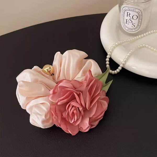 Rose Flower Hair Ring Hair Scrunchies C-HAIR RING C-HAIR RING C-Hair Ring