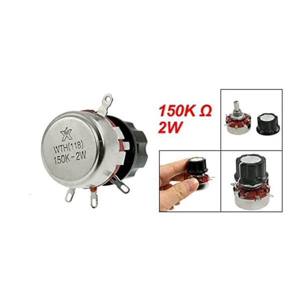 Potensiometer med knott 150K Ohm 2 stk 2 stk 2pcs
