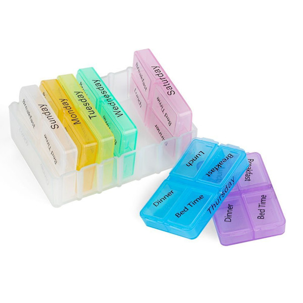 7 Day Pill Box Tablet Organizer Medisinholder